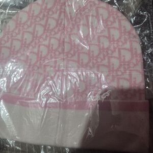 Black and White Knit Beanie